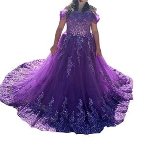 Warm Notices Quinceanera Gown Purple (Measurements in Description) NWOT